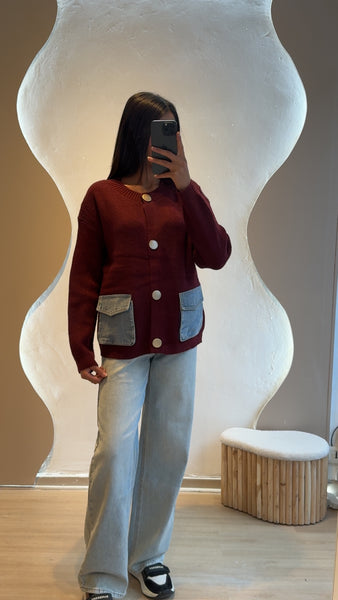 Pull Celina Bordeaux