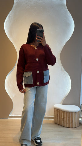 Pull Celina Bordeaux