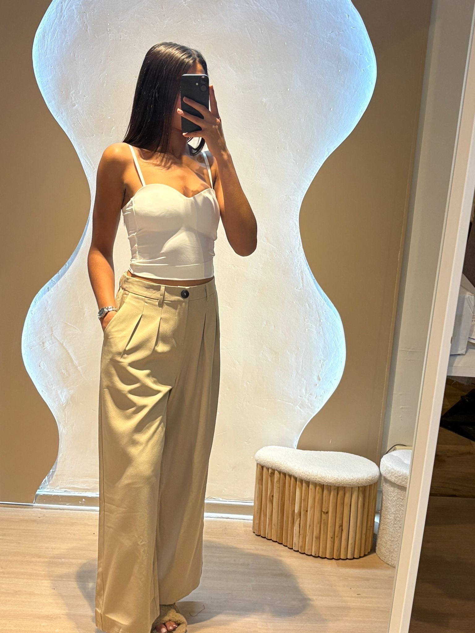 Pantalon Léa Beige
