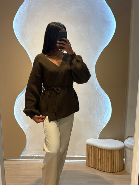 Cardigan Marron