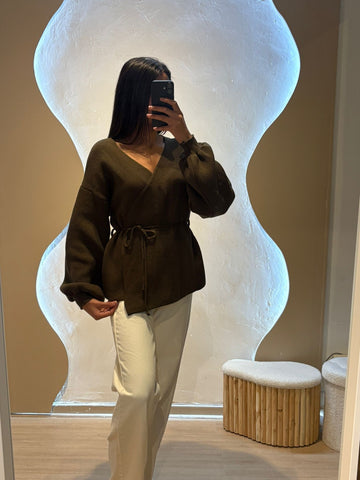 Cardigan Marron