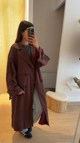Trench Bordeaux