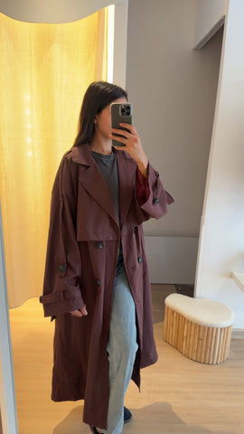 Trench Bordeaux