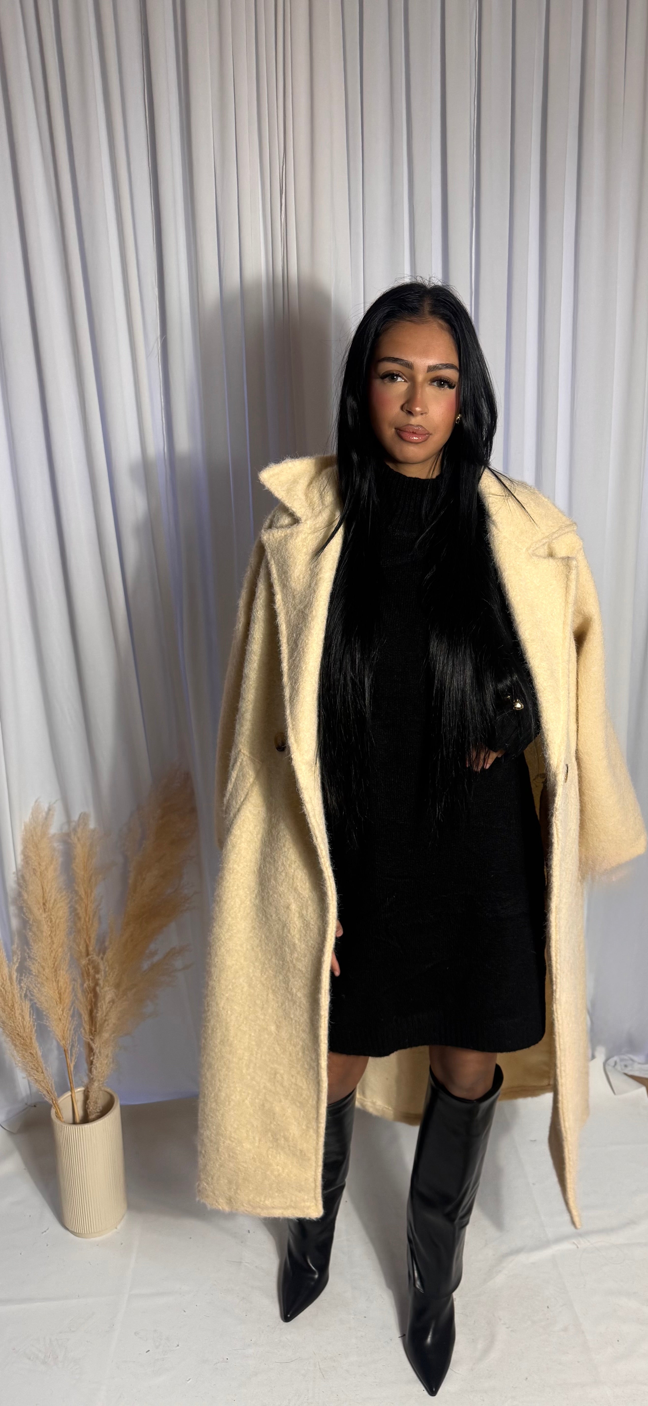 Manteaux long blanc cassé