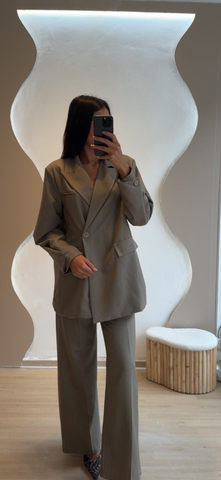 Ensemble blazer chic Taupe