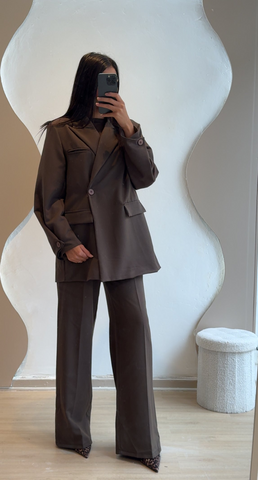 Ensemble blazer Chic Marron