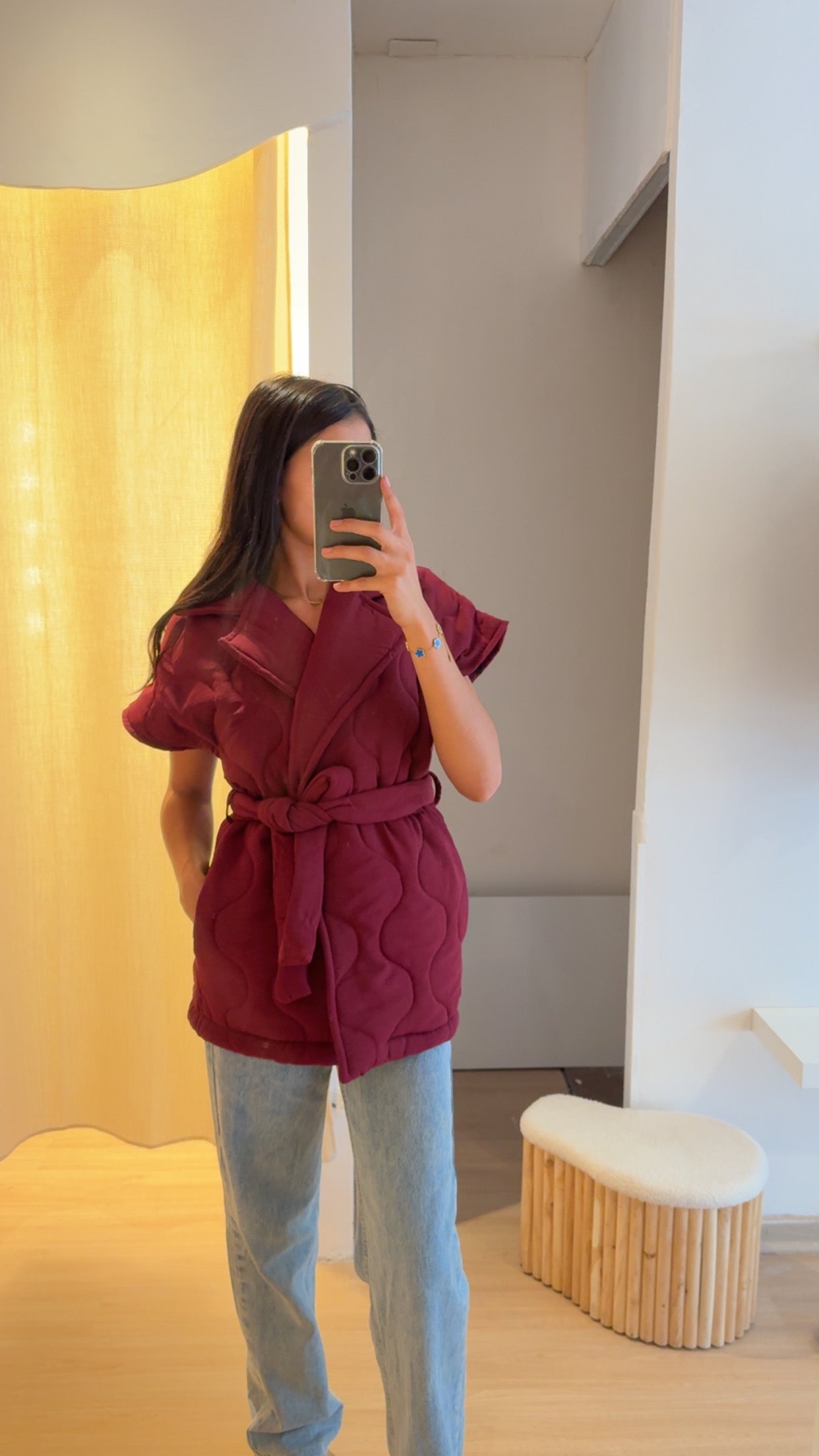 Veste Wave Bordeaux