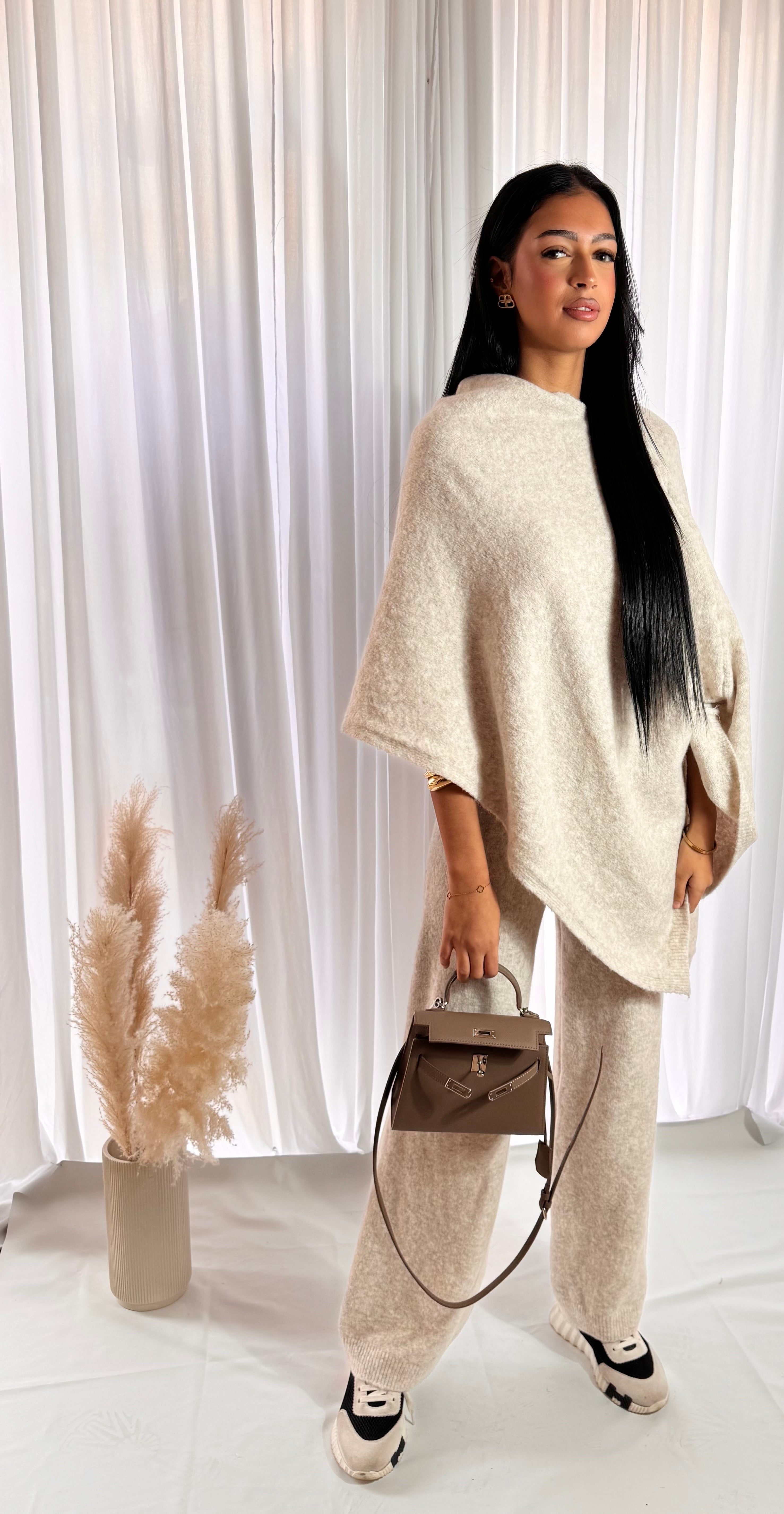 Ensemble poncho Beige