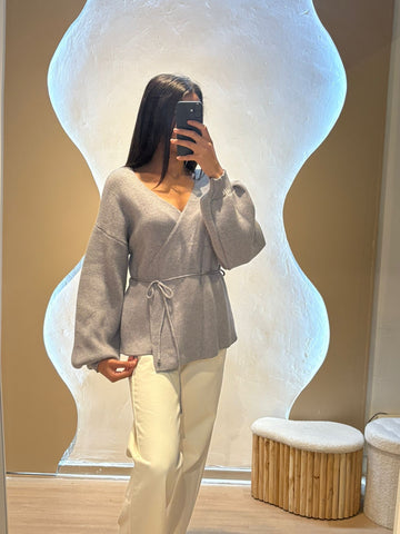 Cardigan Gris