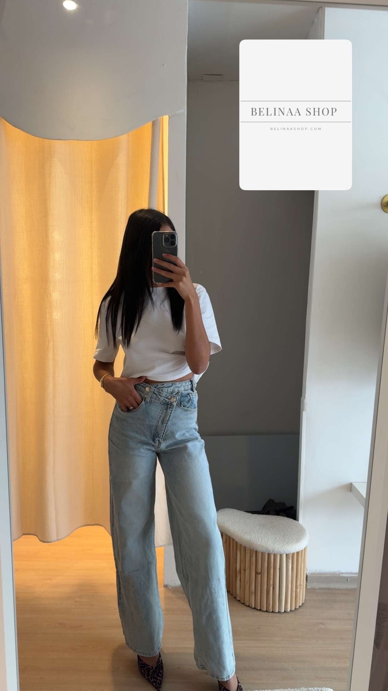 Jeans Baggy Taille Haute