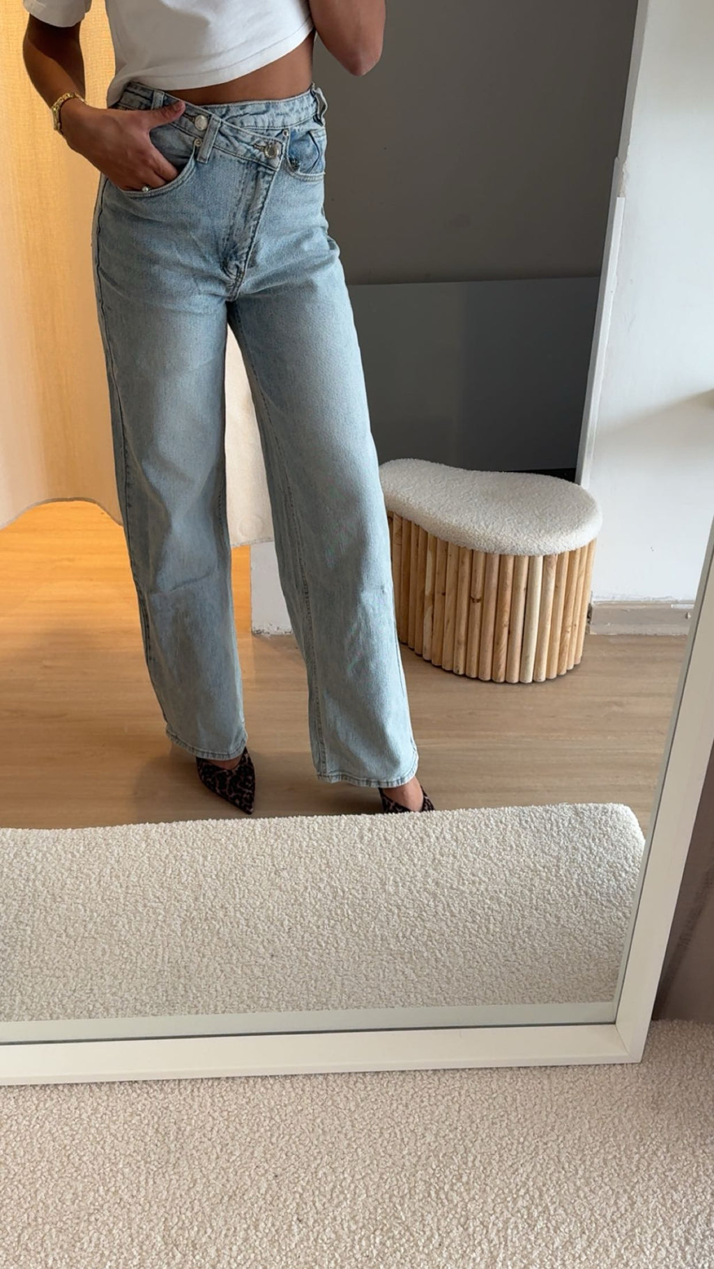 Jeans Baggy Taille Haute