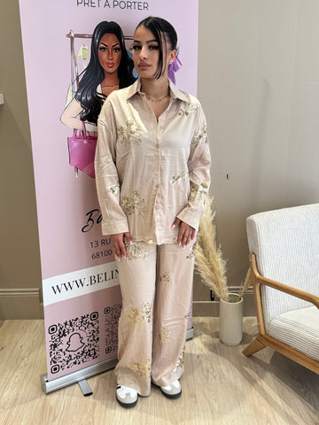 Ensemble beige