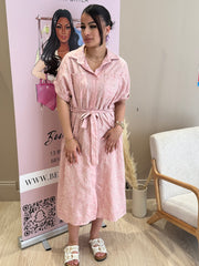 Robe motif [rose]